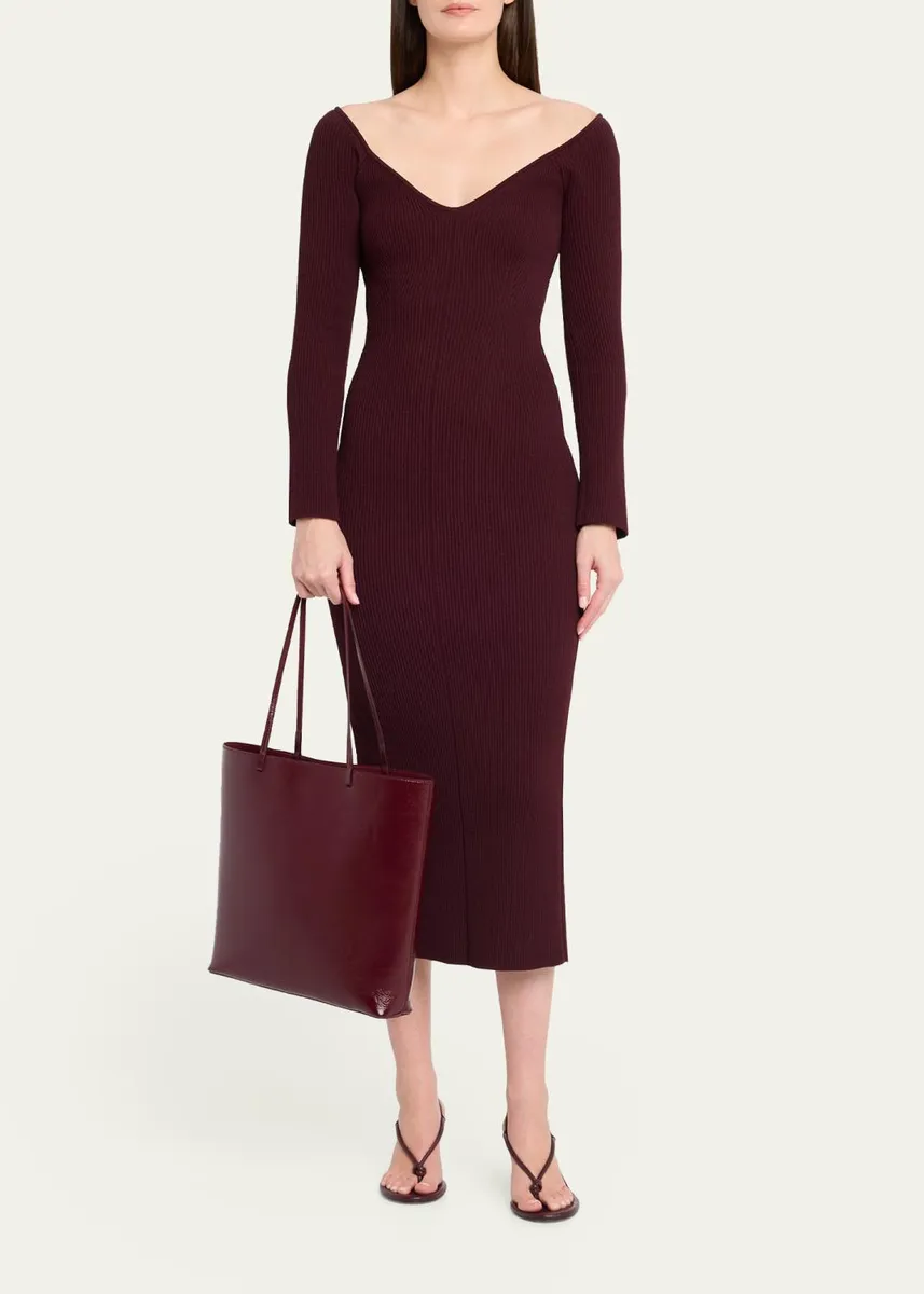 MANSUR GAVRIEL Large Filo Leather Tote Bag | Thumbnail 5