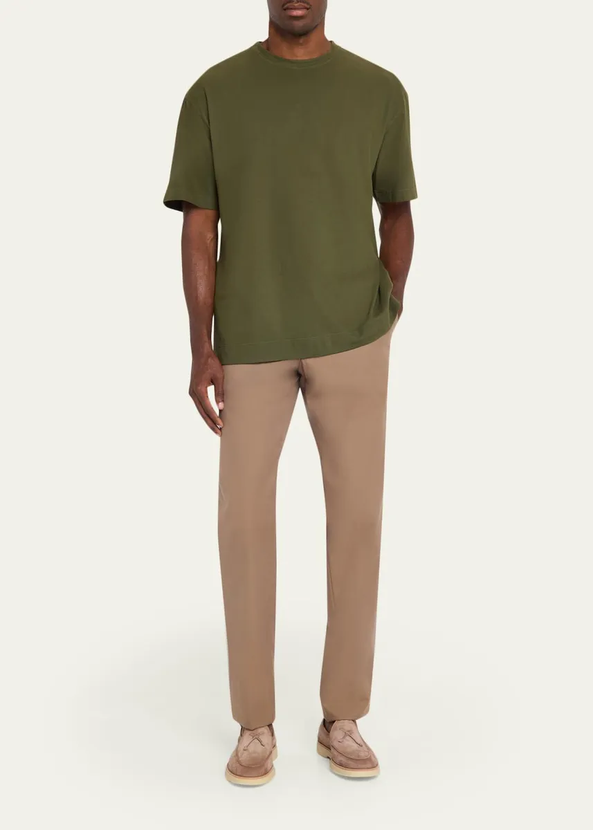 Massimo Alba Men's Brushed Garment Dyed T-Shirt | Thumbnail 2