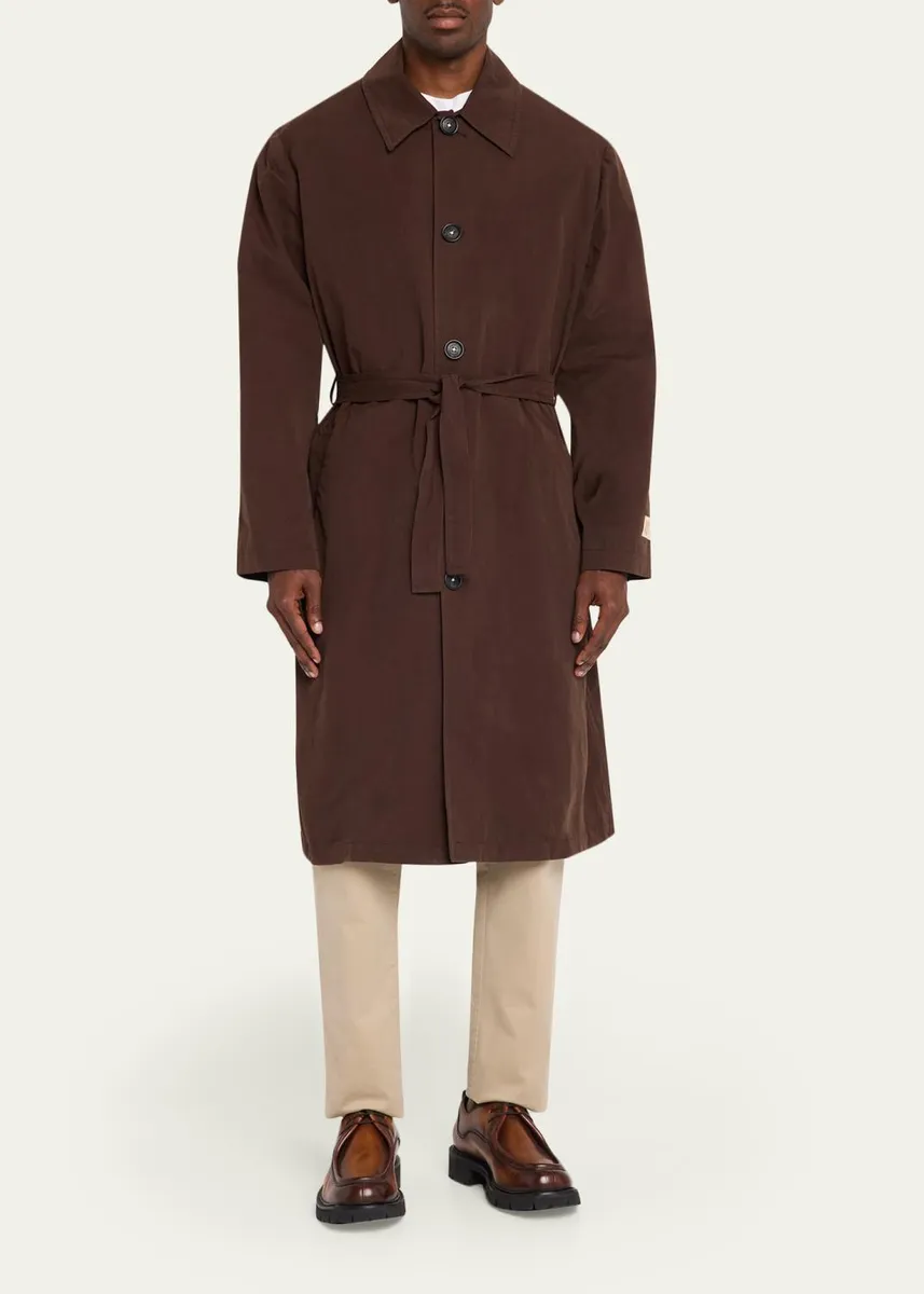 Massimo Alba Men's Cotton-Blend Water-Repellant Coat | Thumbnail 2