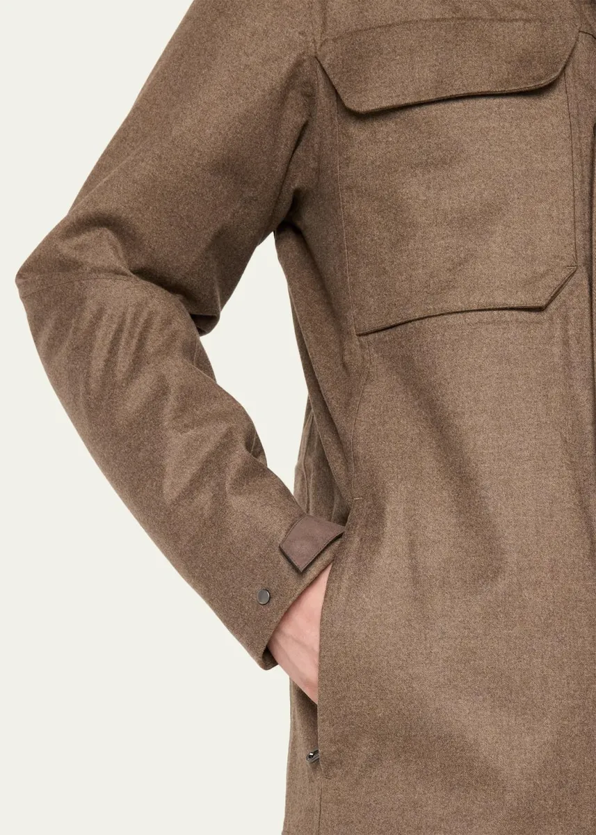 Sease Men's Wool-Cashmere Field Jacket | Thumbnail 5