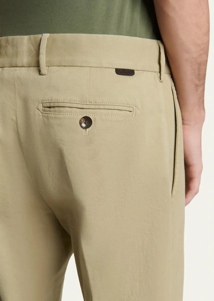 Tom Ford Men's Comfort Stretch Slim Flat-Front Trousers | Thumbnail 9 Tom Ford Men's Comfort Stretch Slim Flat-Front Trousers | Thumbnail 9