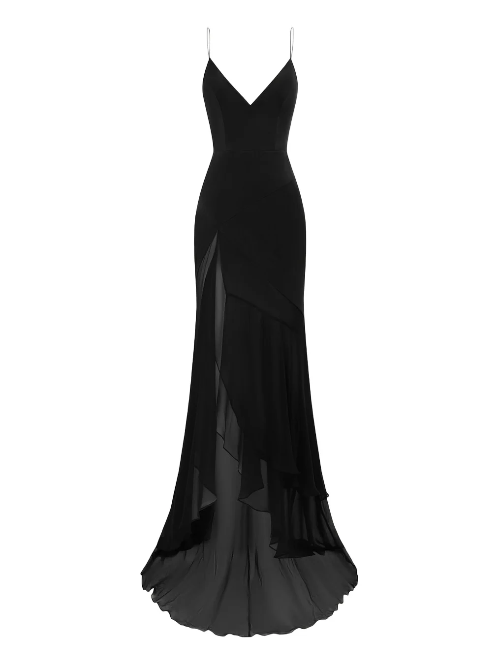 Plunging Panelled Silk Bikini Gown Plunging Panelled Silk Bikini Gown