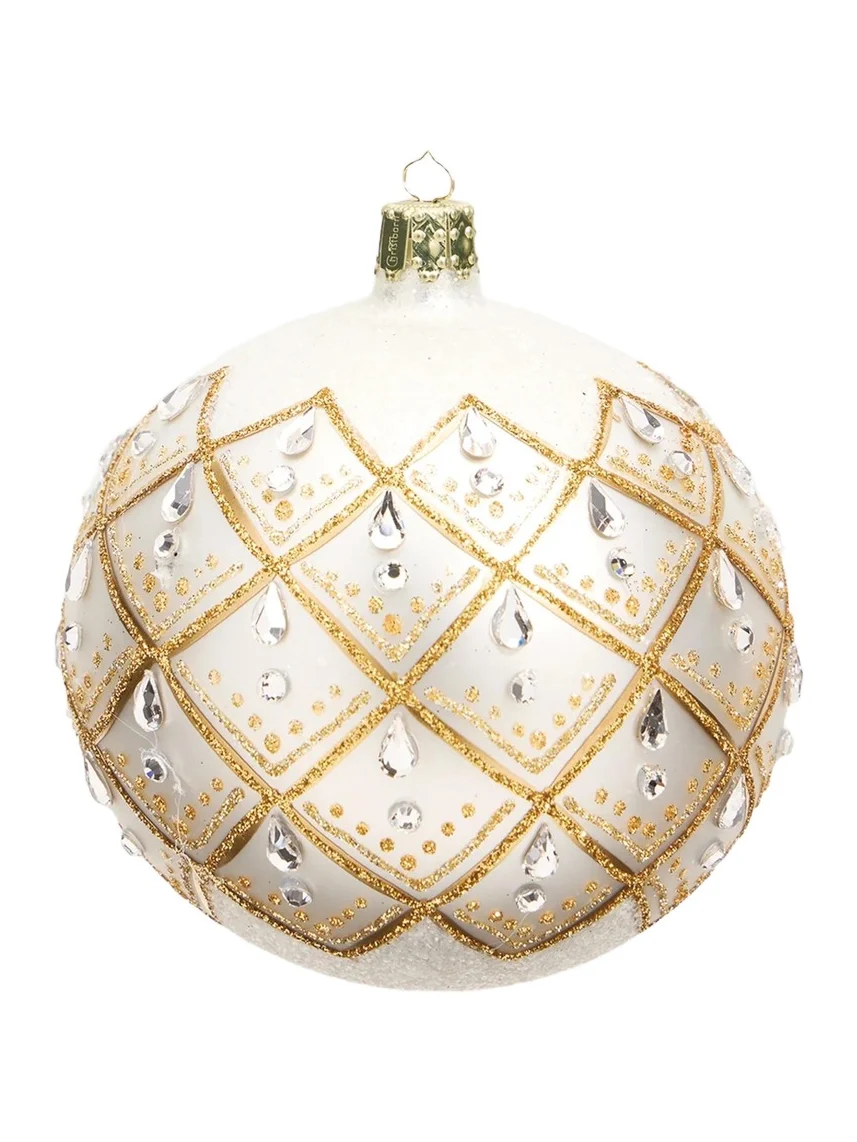 Glitter Lattice Ball Christmas Ornament Glitter Lattice Ball Christmas Ornament