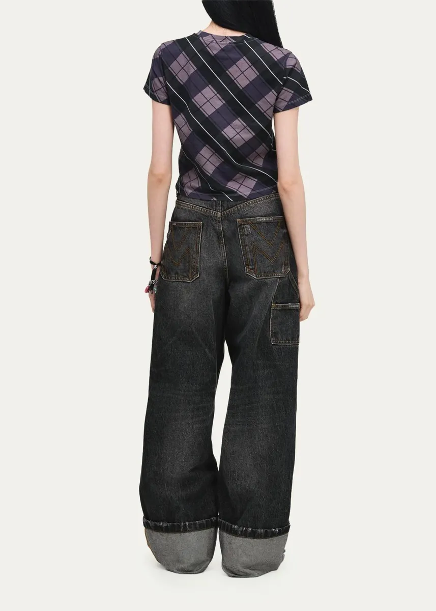 Marc Jacobs Logo Checked Cotton T-Shirt | Thumbnail 3 Marc Jacobs Logo Checked Cotton T-Shirt | Thumbnail 3