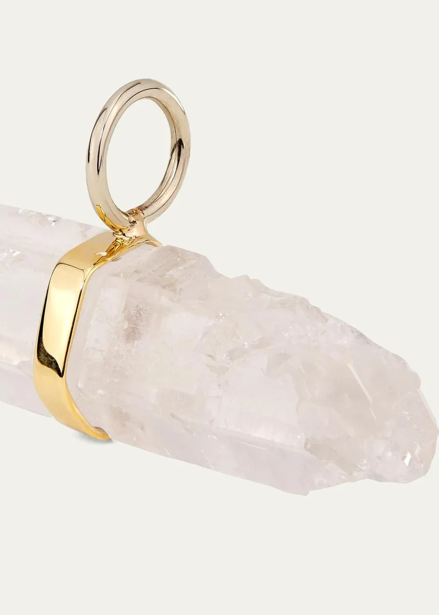 JIA JIA 14K Crystal Quartz Bar Charm | Thumbnail 2