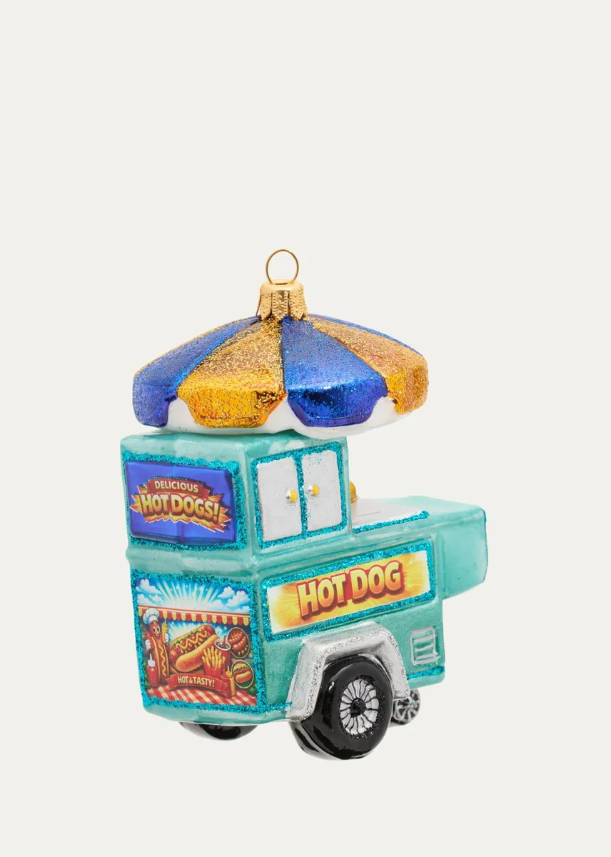 Impuls Hot Dog Cart Glass Ornament | Thumbnail 2 Impuls Hot Dog Cart Glass Ornament | Thumbnail 2