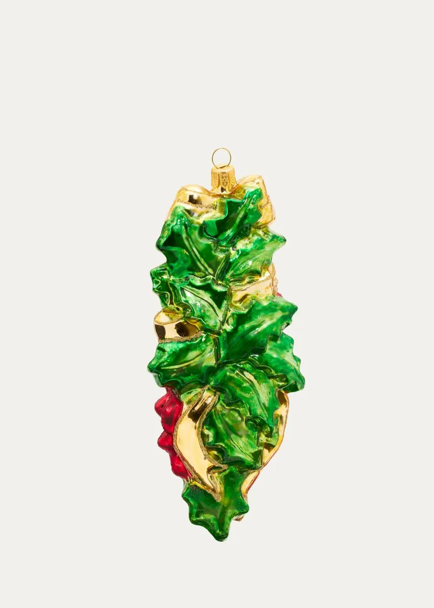 Impuls Christmas Poinsettia Glass Ornament | Thumbnail 2 Impuls Christmas Poinsettia Glass Ornament | Thumbnail 2