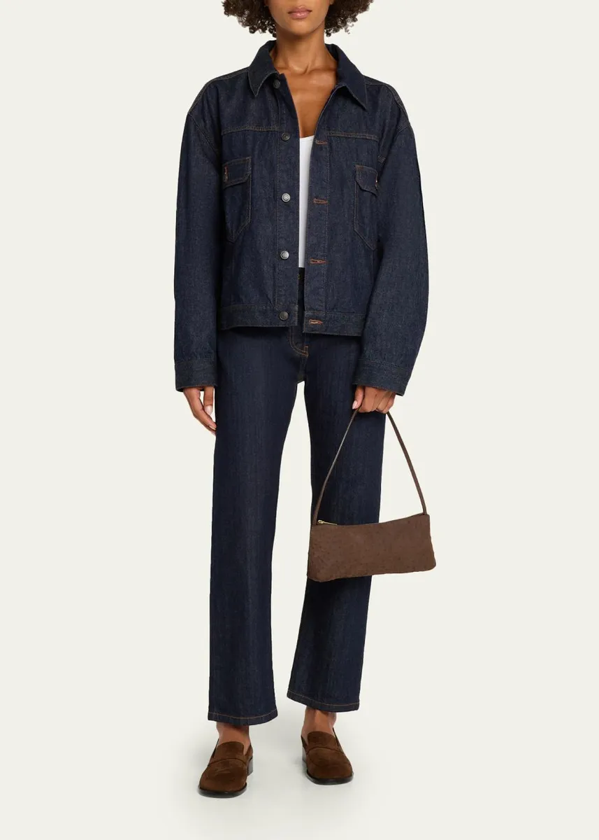 MANSUR GAVRIEL Gaia Leather Baguette Shoulder Bag | Thumbnail 5