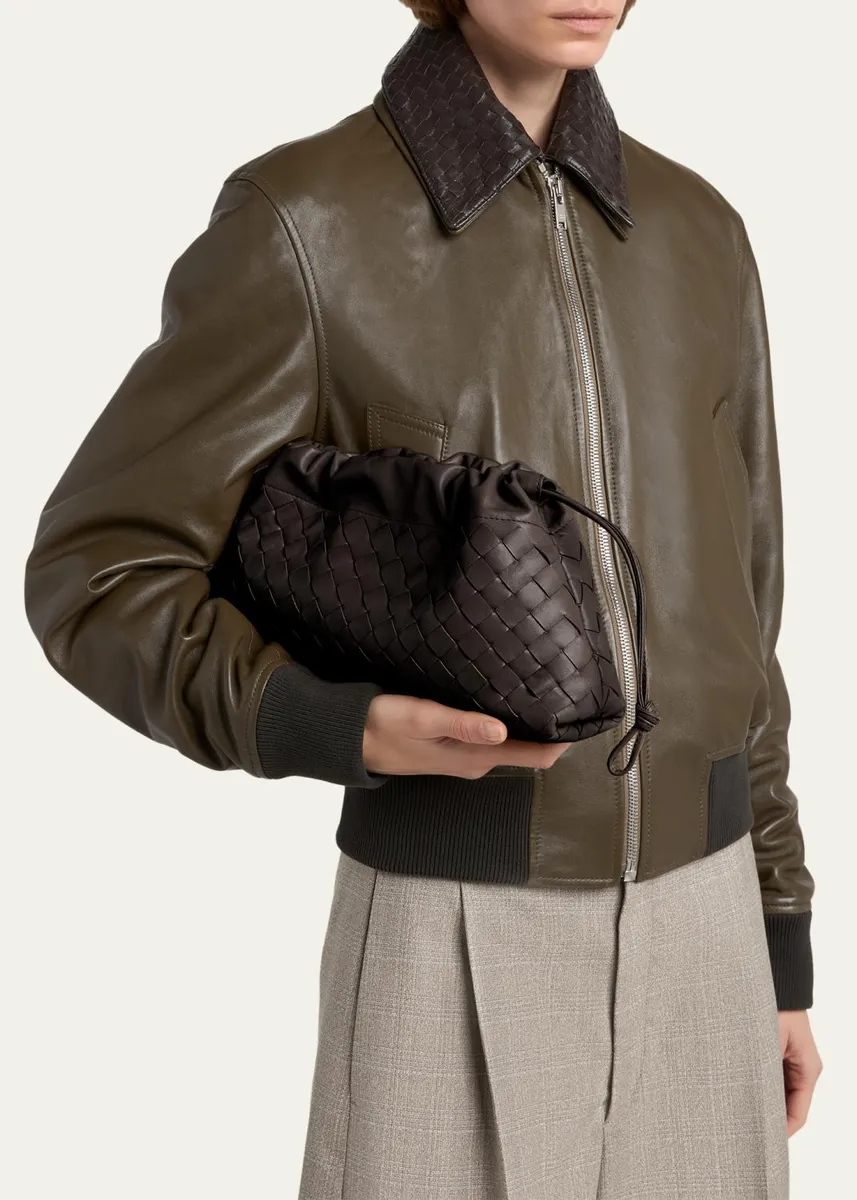 Bottega Veneta Dustbag Notte Leather Shoulder Bag | Thumbnail 2