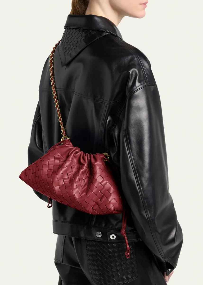 Bottega Veneta Dustbag Notte Leather Shoulder Bag | Thumbnail 6