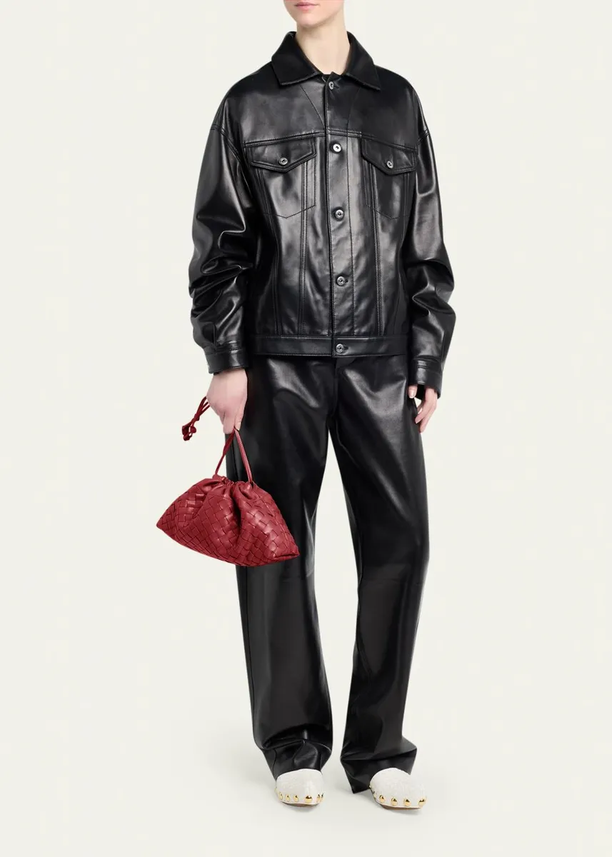 Bottega Veneta Dustbag Notte Leather Shoulder Bag | Thumbnail 9