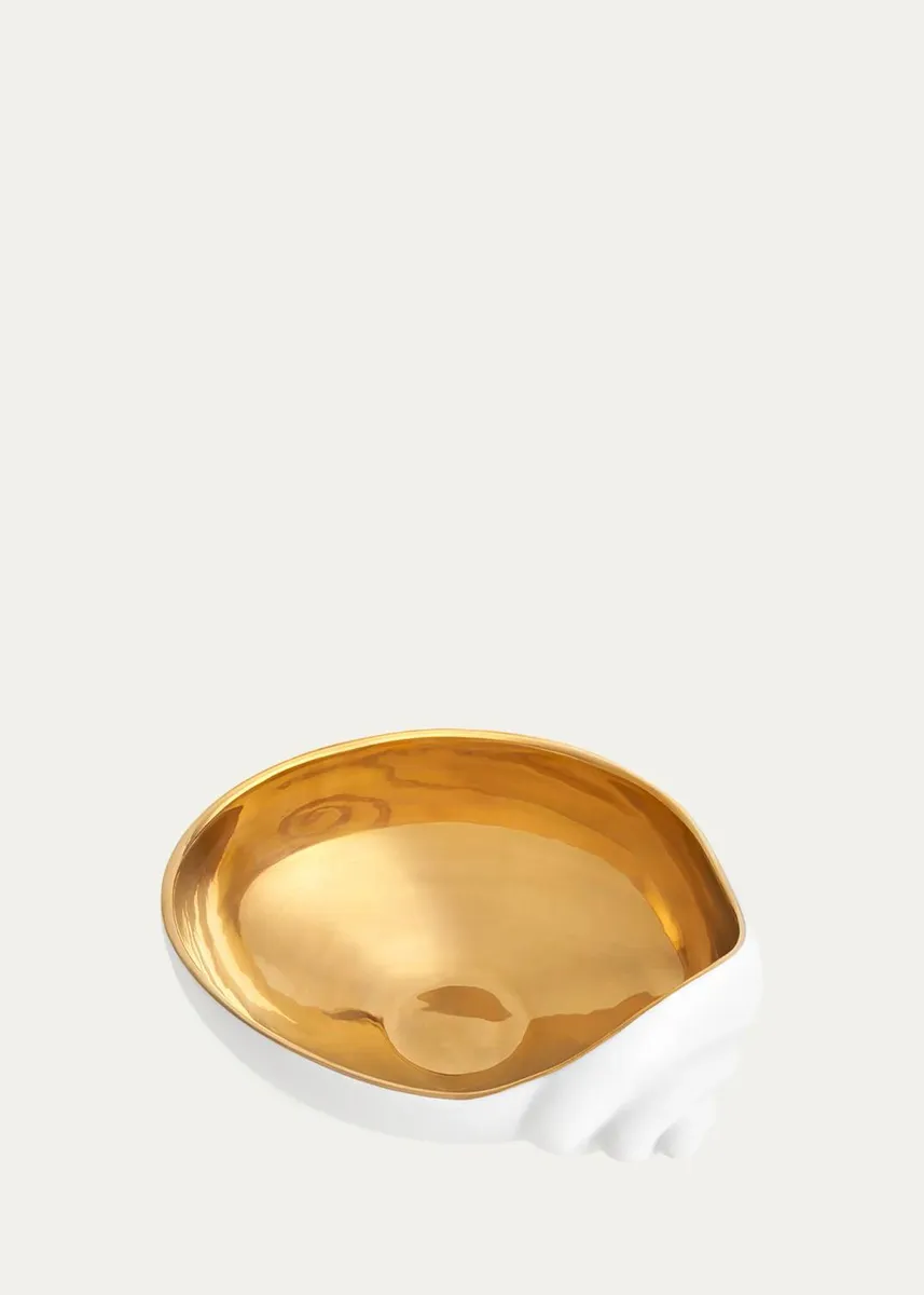 L'Objet x Jessica McCormack Shell 24K Gold-Plated Bowl, Medium | Thumbnail 4 L'Objet x Jessica McCormack Shell 24K Gold-Plated Bowl, Medium | Thumbnail 4