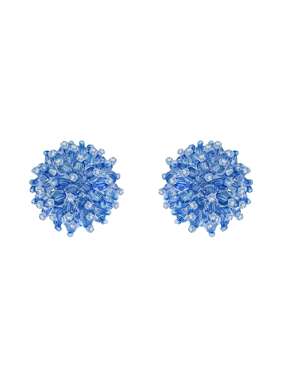 Oscar de la Renta Beaded Cluster Stud Earrings