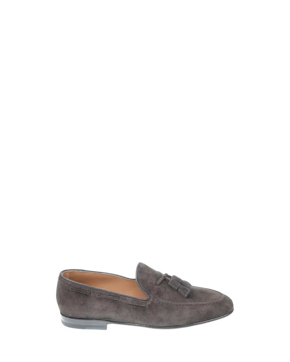 Bergdorf Goodman Men's Suede Tassel Loafers | Thumbnail 3 Bergdorf Goodman Men's Suede Tassel Loafers | Thumbnail 3