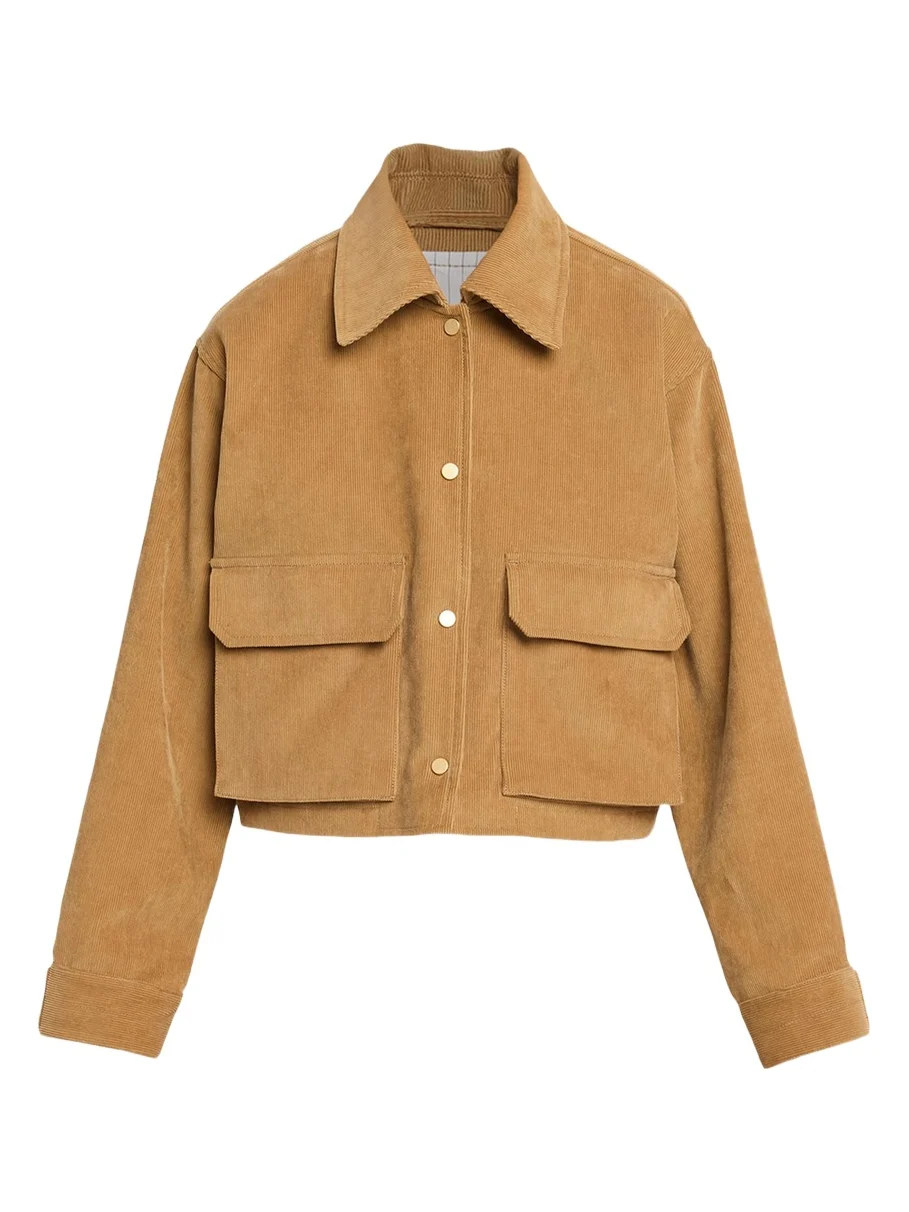 Maria McManus Corduroy Cropped A-Line Jacket