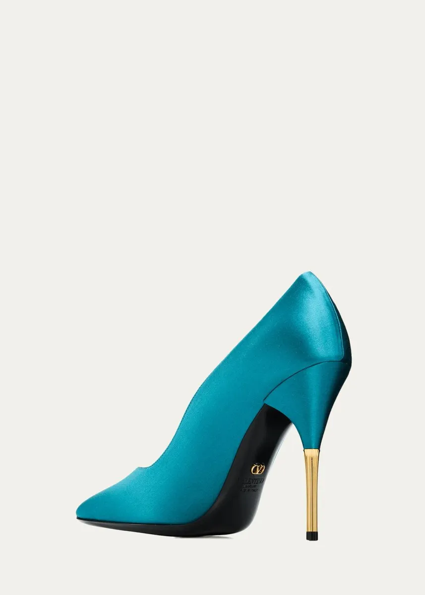Valentino Garavani Satin Stiletto Pump | Thumbnail 6
