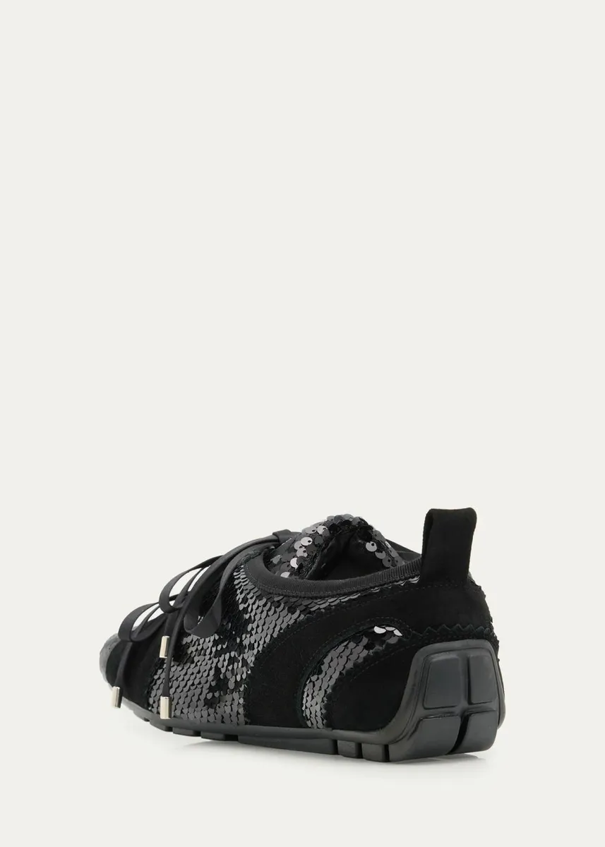 Simone Rocha Ballerina Grip Sequined Low-Top Sneakers | Thumbnail 4 Simone Rocha Ballerina Grip Sequined Low-Top Sneakers | Thumbnail 4