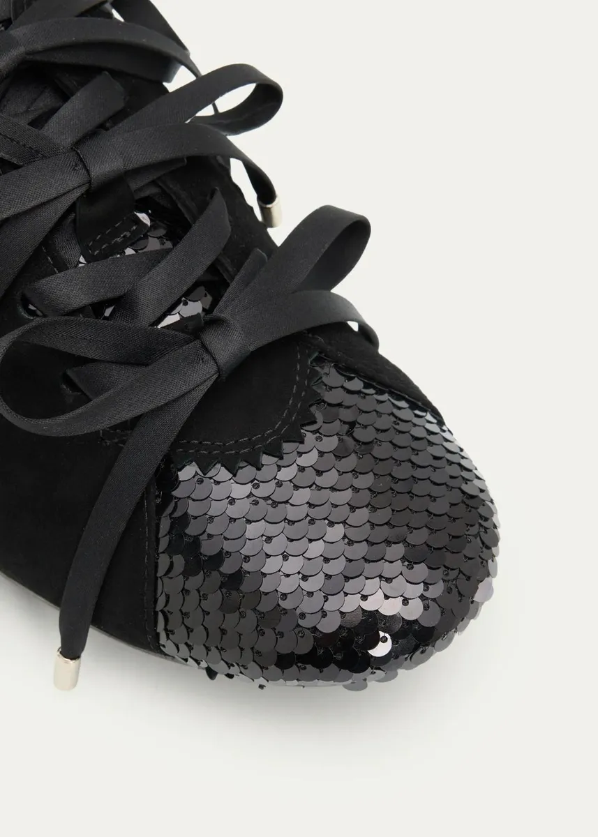 Simone Rocha Ballerina Grip Sequined Low-Top Sneakers | Thumbnail 5 Simone Rocha Ballerina Grip Sequined Low-Top Sneakers | Thumbnail 5