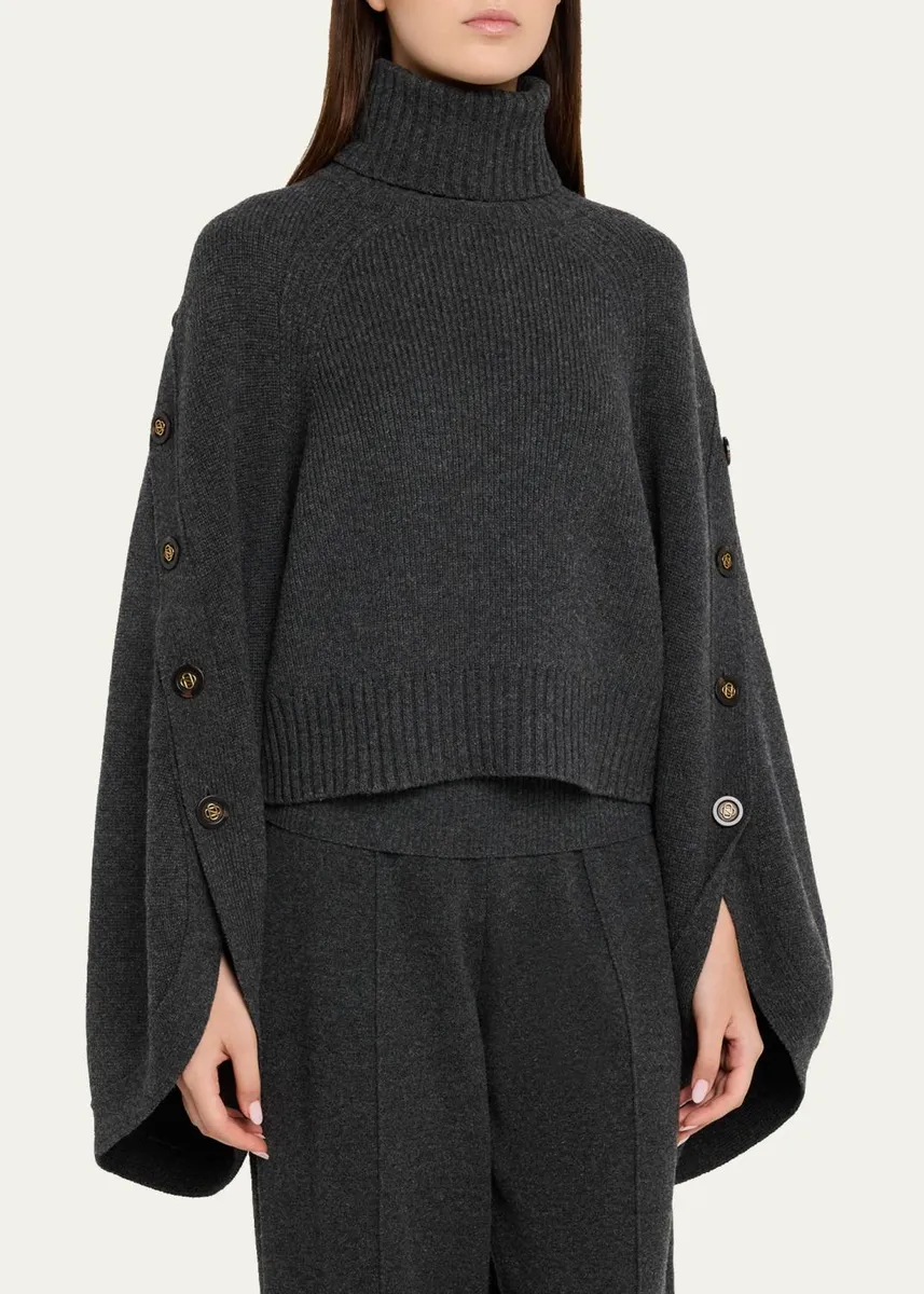 Zimmermann Valiant Buttoned Turtleneck Sweater | Thumbnail 4 Zimmermann Valiant Buttoned Turtleneck Sweater | Thumbnail 4
