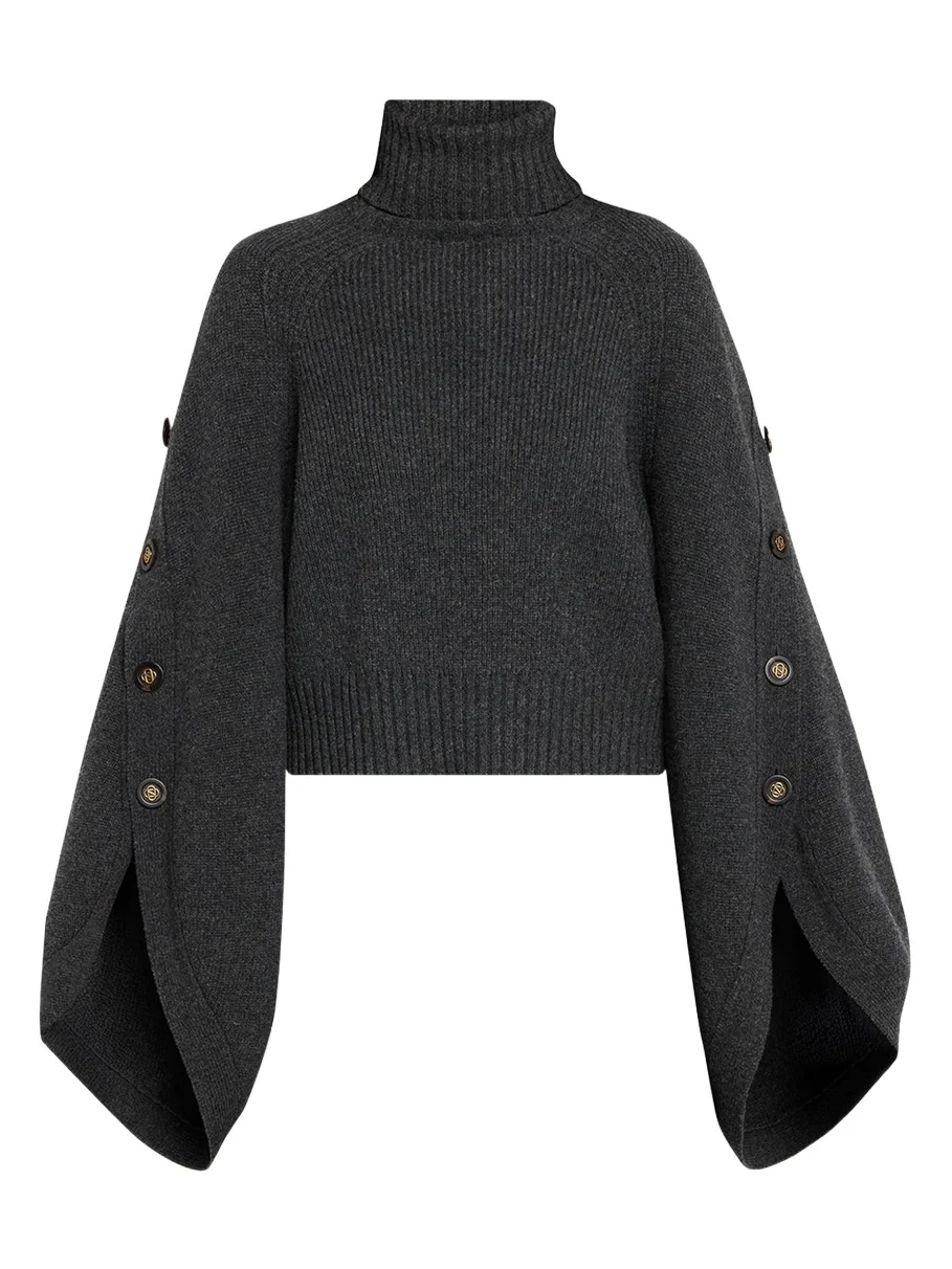 Valiant Buttoned Turtleneck Sweater Valiant Buttoned Turtleneck Sweater