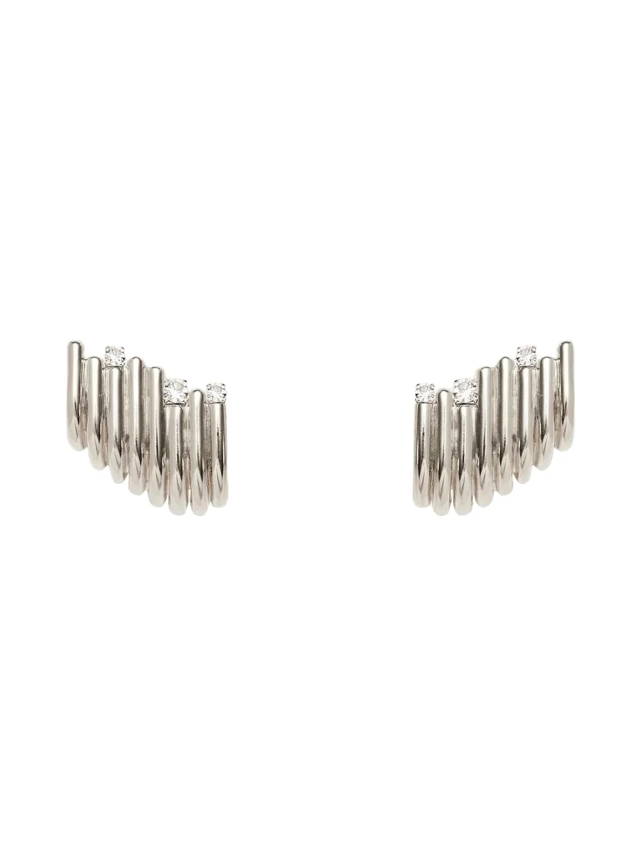 Lady Grey Crystal Strata Earrings