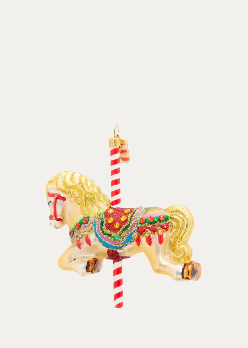 Impuls Vintage Glass Carousel Ornament | Thumbnail 2