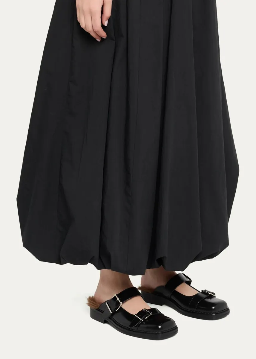 Simone Rocha Faux Fur Lined Leather Mary Jane Mules | Thumbnail 2 Simone Rocha Faux Fur Lined Leather Mary Jane Mules | Thumbnail 2