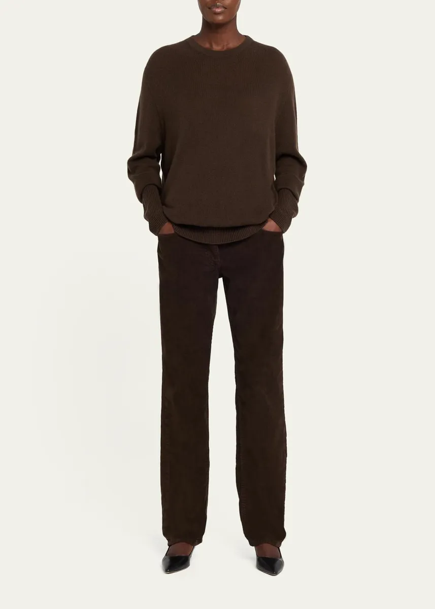 The Row Odelle Cashmere Knit Oversized Crewneck Top | Thumbnail 2 The Row Odelle Cashmere Knit Oversized Crewneck Top | Thumbnail 2