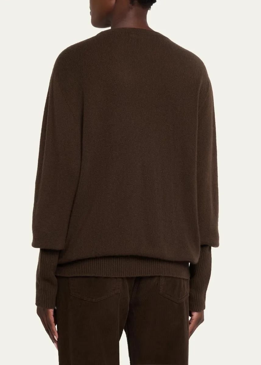 The Row Odelle Cashmere Knit Oversized Crewneck Top | Thumbnail 3 The Row Odelle Cashmere Knit Oversized Crewneck Top | Thumbnail 3