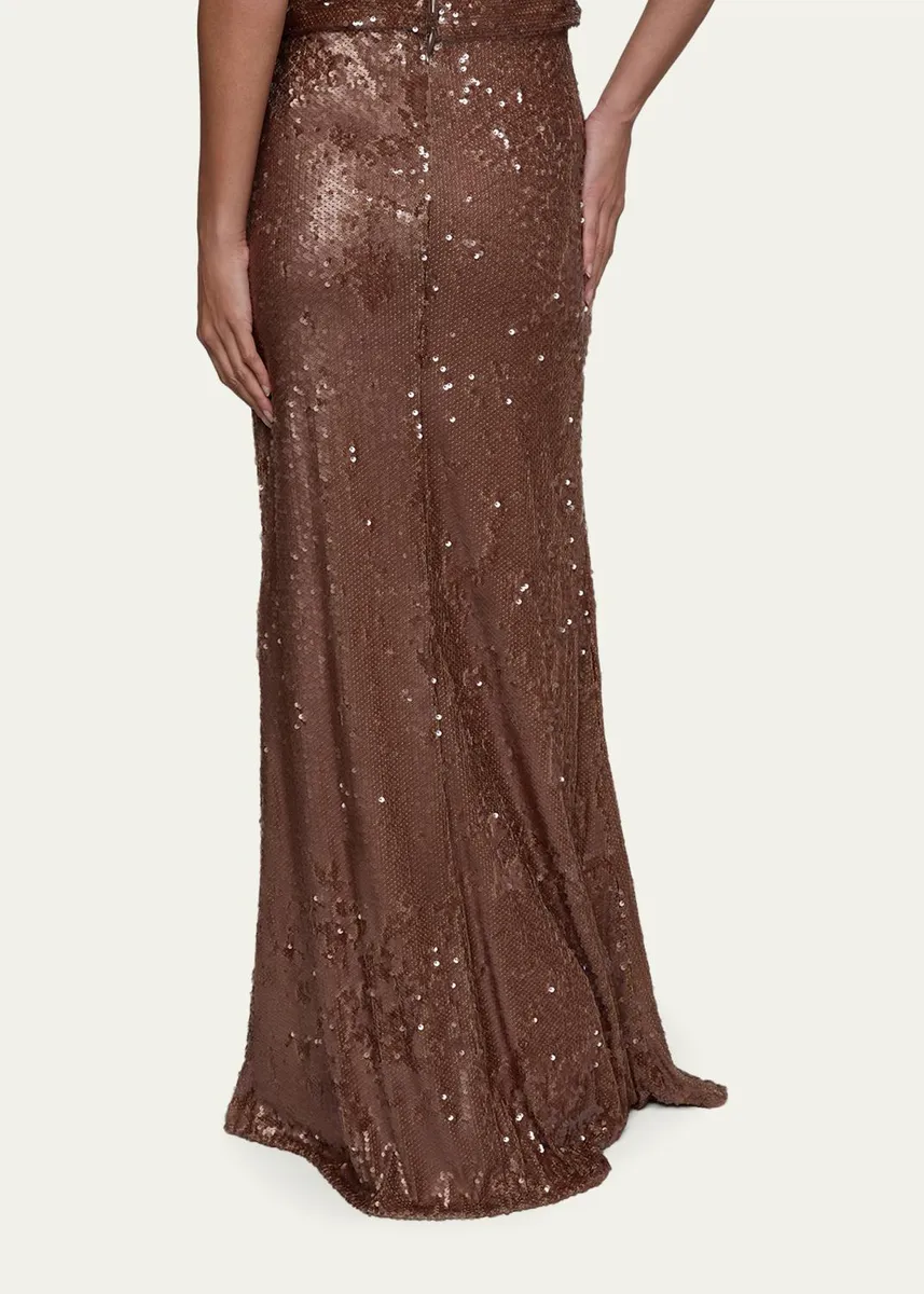 L'Agence Zeta Sequined Maxi Skirt | Thumbnail 3 L'Agence Zeta Sequined Maxi Skirt | Thumbnail 3