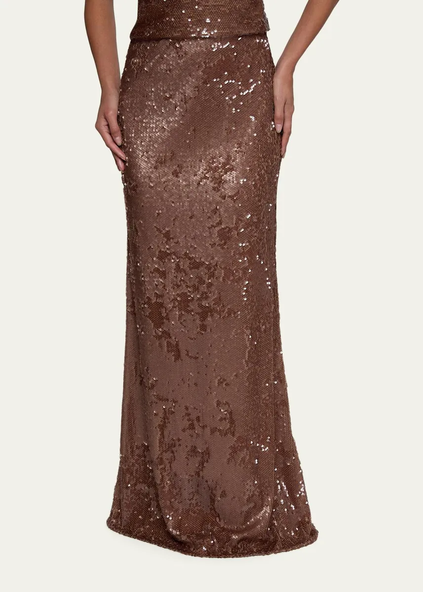 L'Agence Zeta Sequined Maxi Skirt | Thumbnail 4 L'Agence Zeta Sequined Maxi Skirt | Thumbnail 4