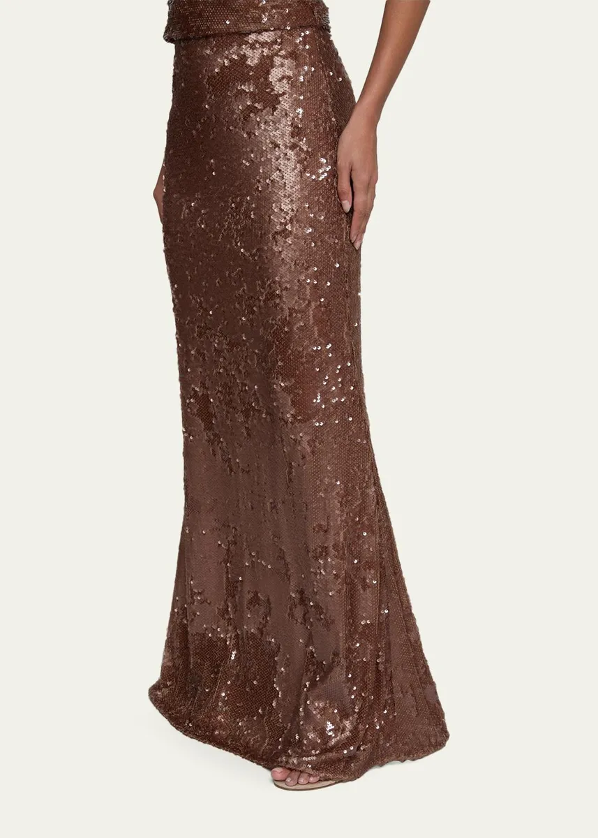 L'Agence Zeta Sequined Maxi Skirt | Thumbnail 5 L'Agence Zeta Sequined Maxi Skirt | Thumbnail 5
