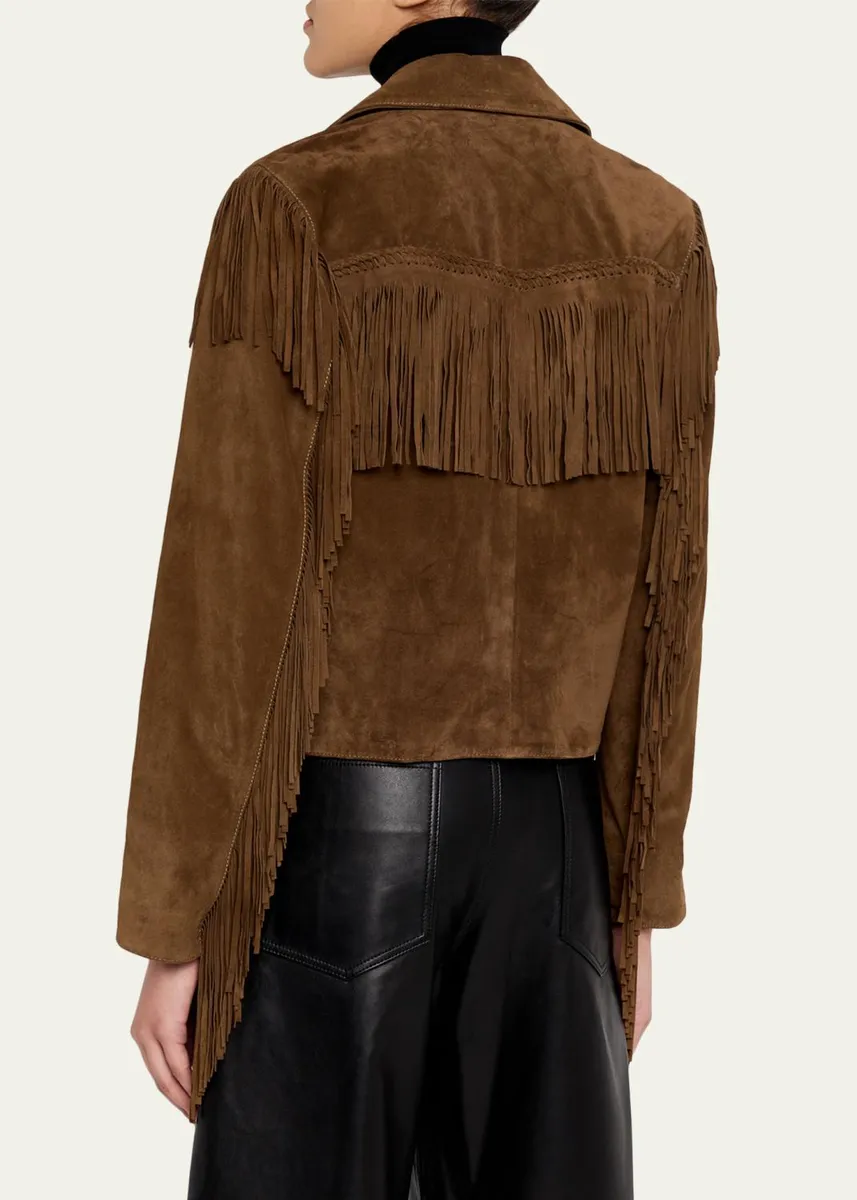 Nili Lotan Eloi Fringed Suede Jacket | Thumbnail 3 Nili Lotan Eloi Fringed Suede Jacket | Thumbnail 3