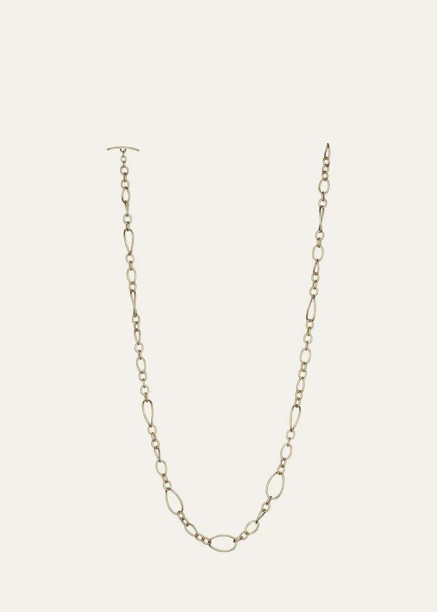 FARAONE MENNELLA by R.F.M.A.S. 18K Yellow Gold Long Small Chain Necklace, 36"L | Thumbnail 4
