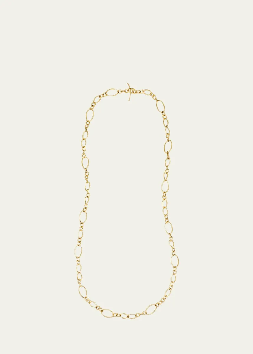 FARAONE MENNELLA by R.F.M.A.S. 18K Yellow Gold Long Small Chain Necklace, 36"L | Thumbnail 5