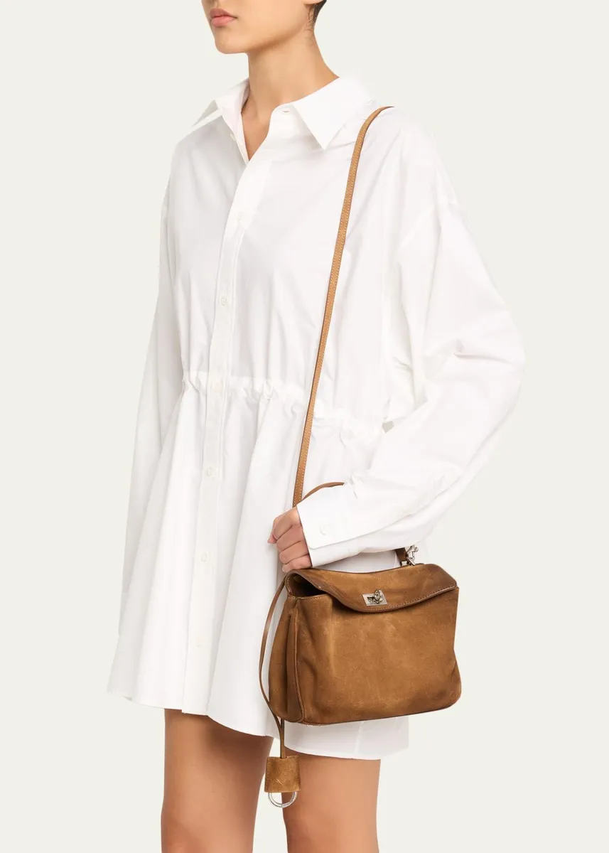 Balenciaga Rodeo Mini Smooth Suede Top-Handle Bag | Thumbnail 2 Balenciaga Rodeo Mini Smooth Suede Top-Handle Bag | Thumbnail 2