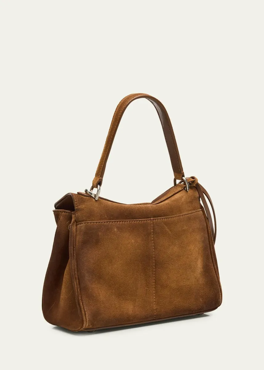 Balenciaga Rodeo Mini Smooth Suede Top-Handle Bag | Thumbnail 3 Balenciaga Rodeo Mini Smooth Suede Top-Handle Bag | Thumbnail 3