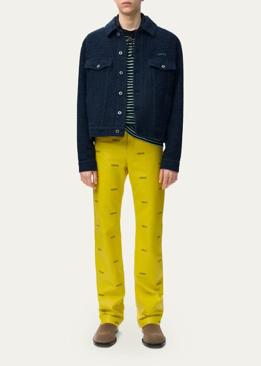 Loewe Men's Textured Trucker Jacket | Thumbnail 2