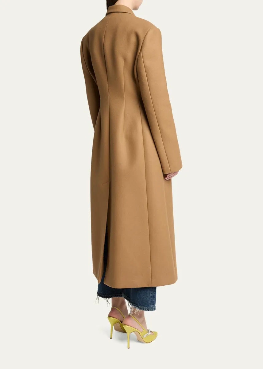 Balenciaga Single-Breasted Wool Long Tailored Coat | Thumbnail 3
