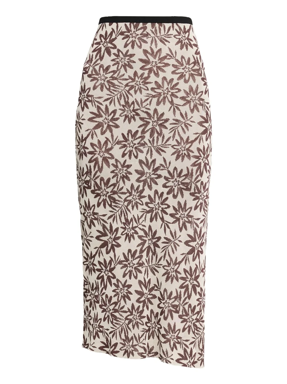 Cleo Floral Knit Midi Pencil Skirt