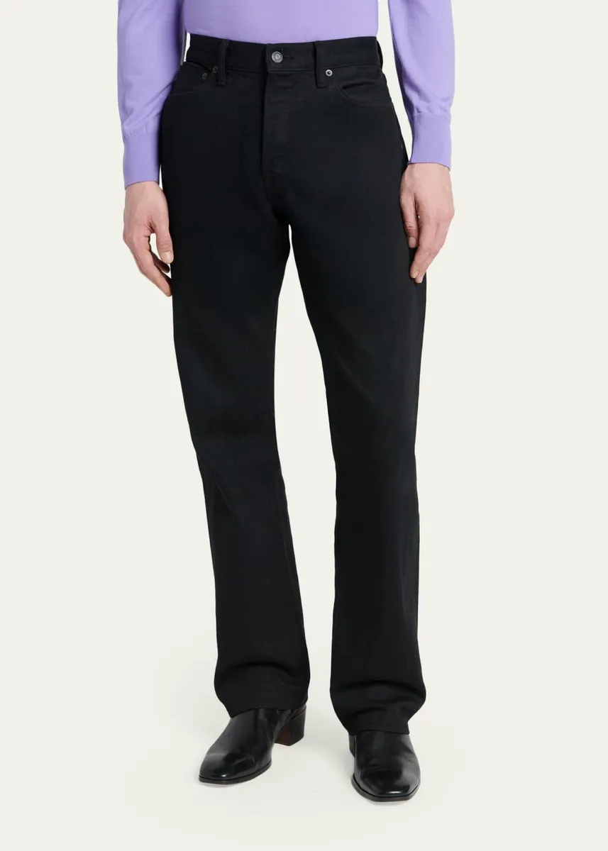 Tom Ford Men's Stretch Selvedge Denim Five-Pocket Pants | Thumbnail 4