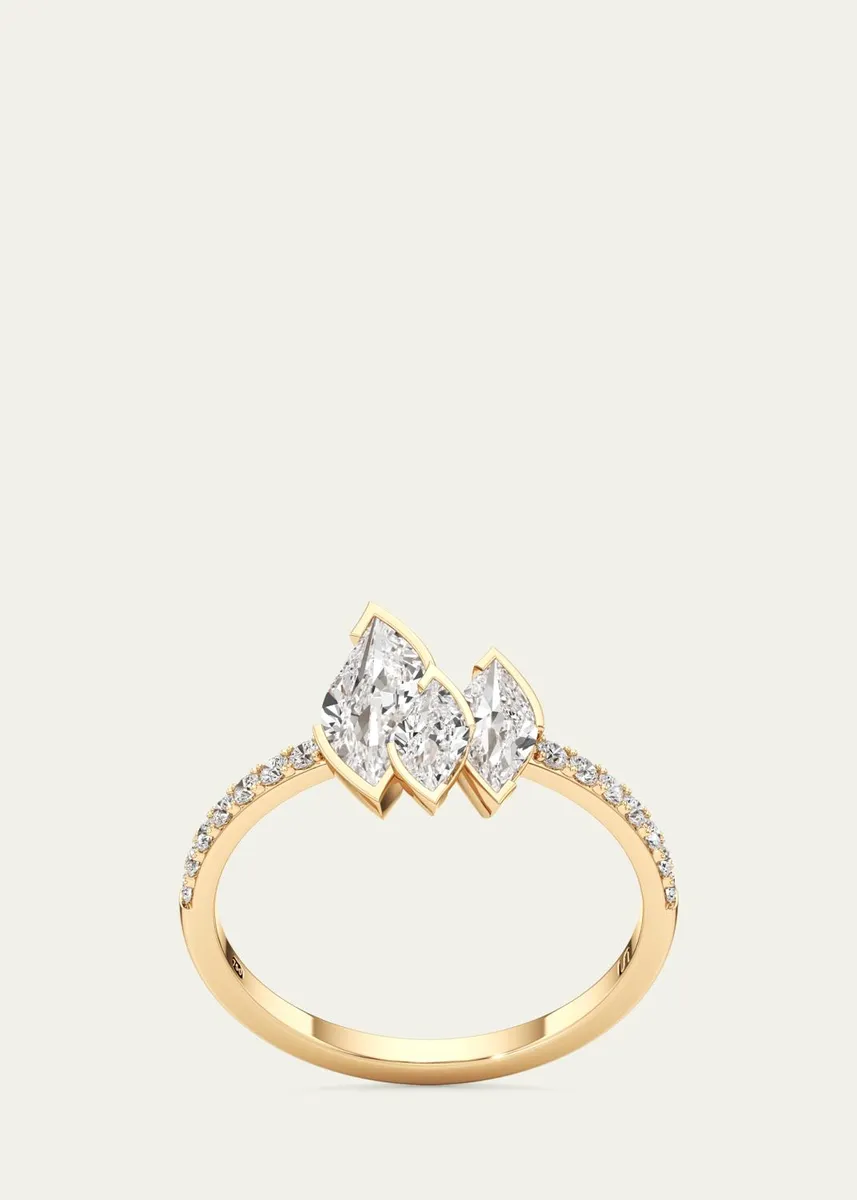 Unsaid Flame Lab-Grown Diamond Pave Ring | Thumbnail 2 Unsaid Flame Lab-Grown Diamond Pave Ring | Thumbnail 2
