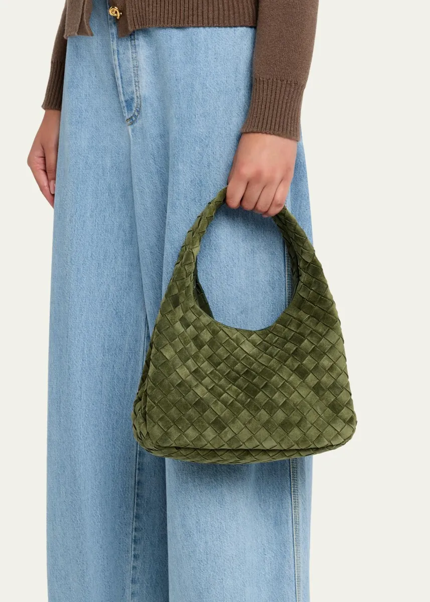 Bottega Veneta Campana Small Suede Top-Handle Bag | Thumbnail 2 Bottega Veneta Campana Small Suede Top-Handle Bag | Thumbnail 2
