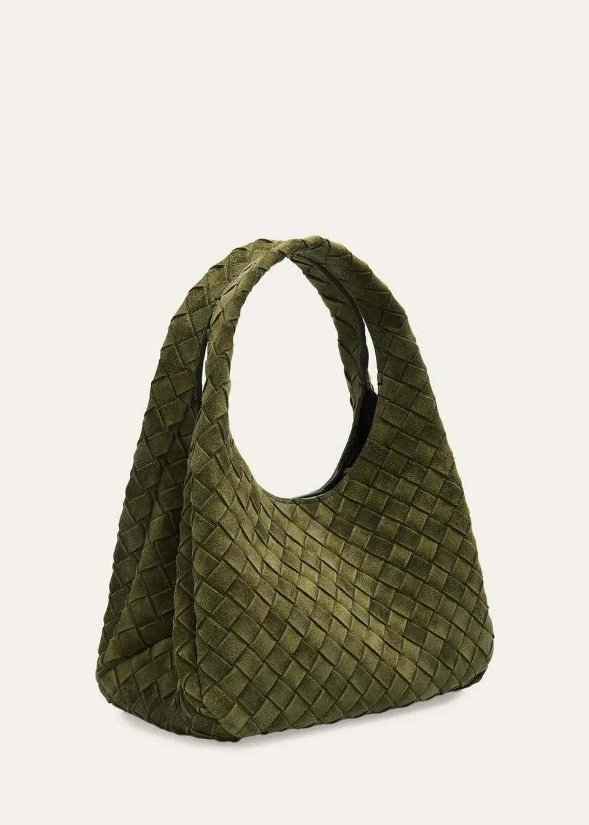 Bottega Veneta Campana Small Suede Top-Handle Bag | Thumbnail 3 Bottega Veneta Campana Small Suede Top-Handle Bag | Thumbnail 3
