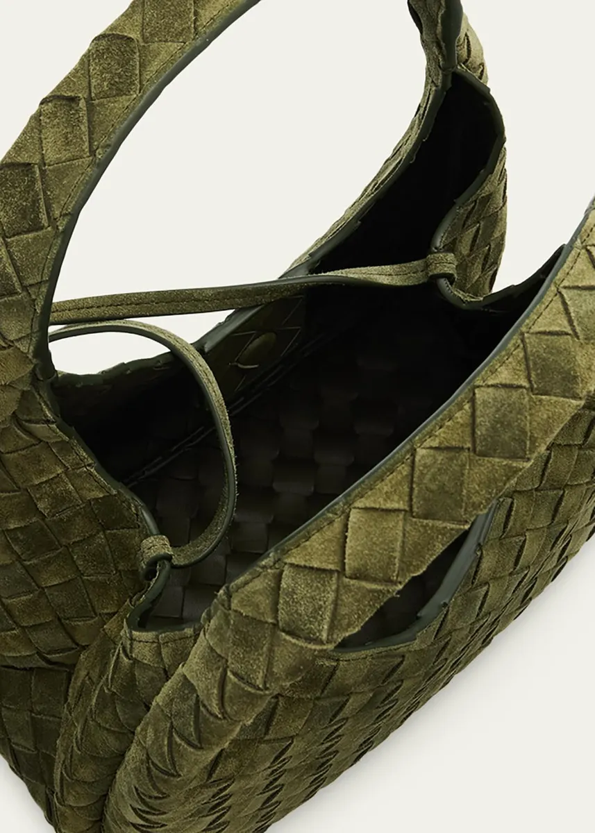 Bottega Veneta Campana Small Suede Top-Handle Bag | Thumbnail 4 Bottega Veneta Campana Small Suede Top-Handle Bag | Thumbnail 4