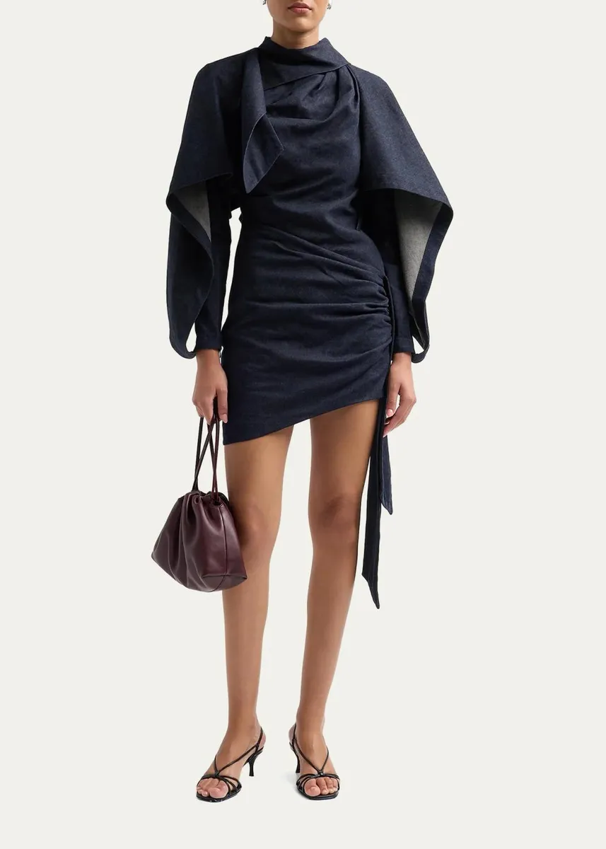 Zimmermann Valiant Draped Denim Mini Dress | Thumbnail 2