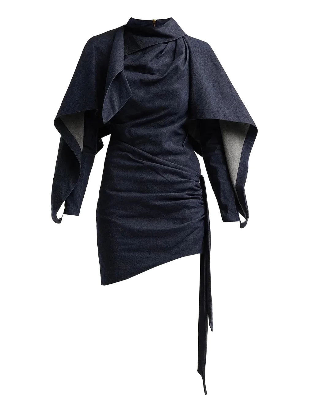 Zimmermann Valiant Draped Denim Mini Dress