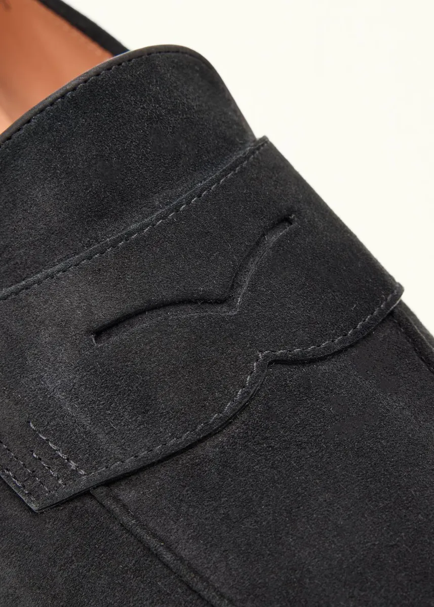 Santoni Carla Suede Penny Loafers | Thumbnail 5 Santoni Carla Suede Penny Loafers | Thumbnail 5