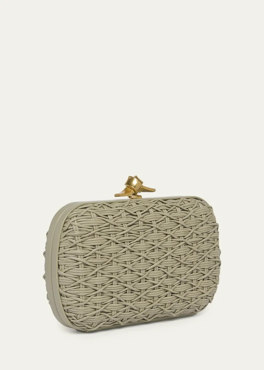 Bottega Veneta Woven Leather Cord Knot Clutch Bag | Thumbnail 3 Bottega Veneta Woven Leather Cord Knot Clutch Bag | Thumbnail 3