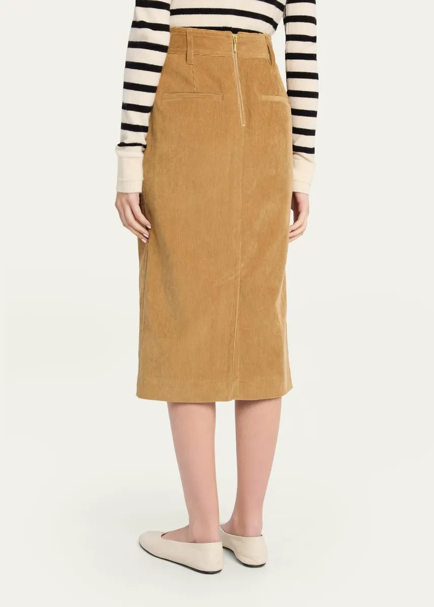 Maria McManus Corduroy Midi Pencil Skirt | Thumbnail 3 Maria McManus Corduroy Midi Pencil Skirt | Thumbnail 3